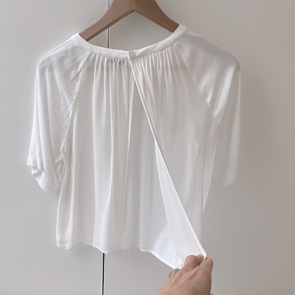 BABATON Open Back blouse - Silk - XS